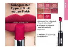 Oriflame THE ONE Colour Unlimited Matte 12H  Lippenstift Lipstick Farbwahl Edel