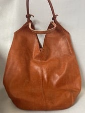 Marc O Polo Damen Umhängetasche Leder Orange, Shopper, Shoulderbag