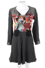 Aventures des Toiles dress Basic Patch Pockets Crease D 36 charcoal