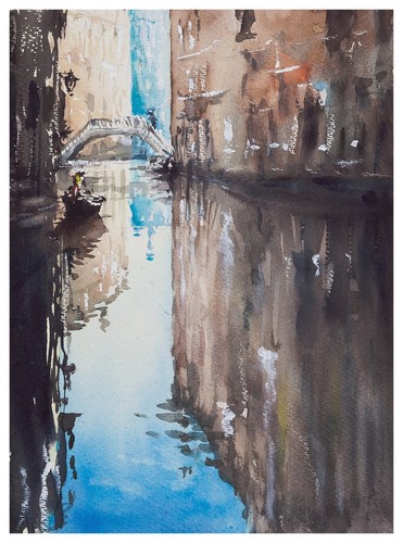 307 original aquarell gemälde - 307,