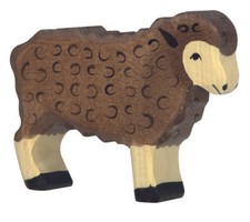 SCHAF stehend schwarz von