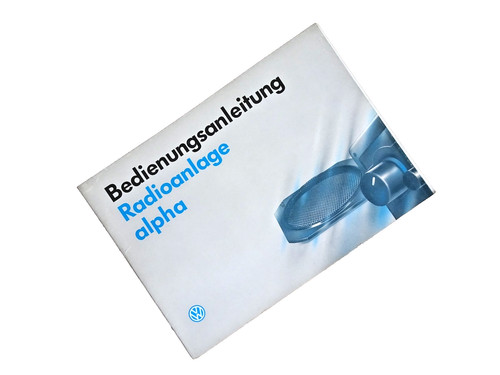 Orig bedienungsanleitung - vw,