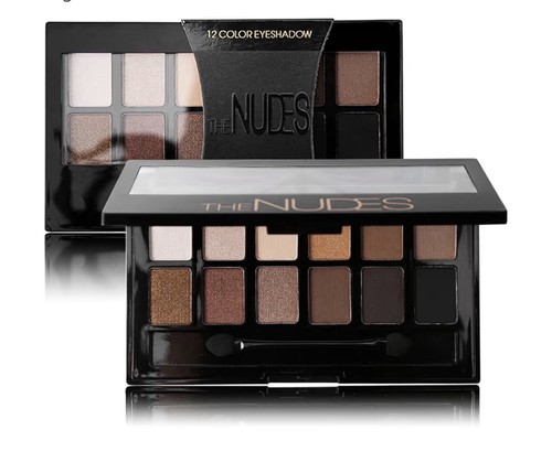 Smoky nude eyeshadow - smoky, palette