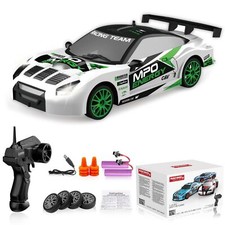 15km/h RC Drift Car 1:24 Scale 2.4GHz 4WD High Speed Remote Control Vehicle