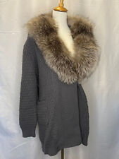 Bruno Manetti - Cardigan mit Pelzbesatz - Kaschmir / Wolle / Polarfuchsfell