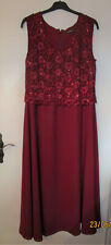 # Weinrotes Brautkleid Gr. 48 mit weißem Bolero {Ma}