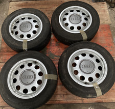 Audi A3 4 Alufelgen / Nabenkappen Reifen Abgefahren! 195/65 R15 8L0601025E N5733