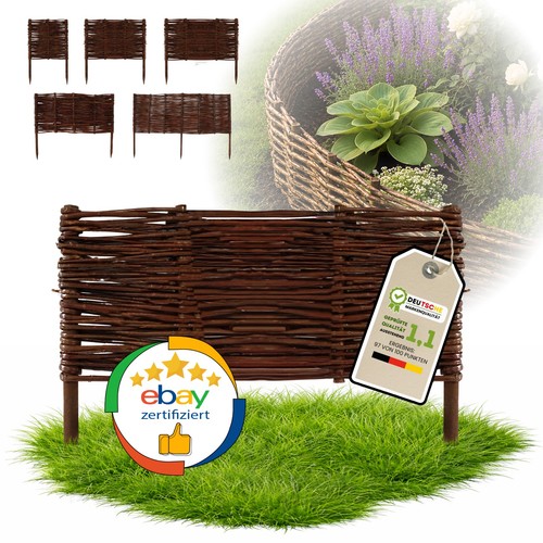Beeteinfassung weide - beeteinfassung,