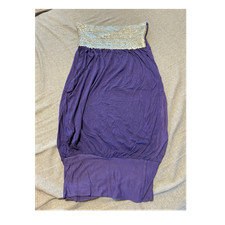 Lila Minikleid S mit silbernem