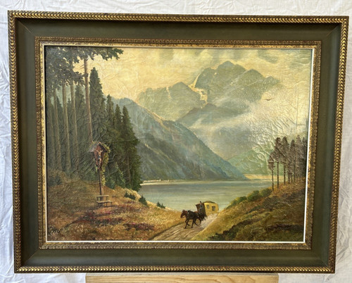 ölgemälde berglandschaft - Ölgemälde, „berglandschaft
