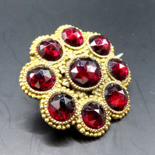 Wunderschöne Granat Brosche