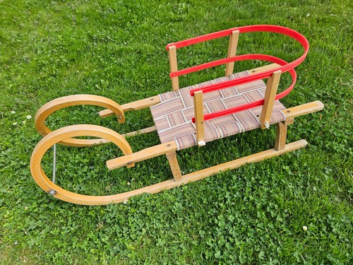 Holzschlitten hornschlitten - holzschlitten,,