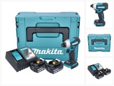 Makita DTD 157 RFJ Schlagschrauber 18 V 140 Nm 1/4" + 2x Akku 3,0 Ah + Lader