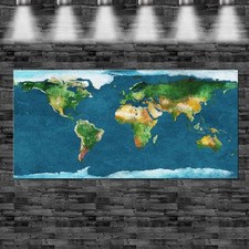 XXL Weltkarte bunt Struktur