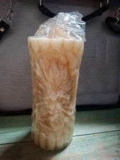 Relief-Kerze Stumpenkerze mit