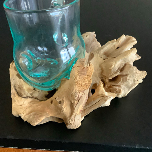 Türkis glas krug mit henkel - türkis, glas-krug