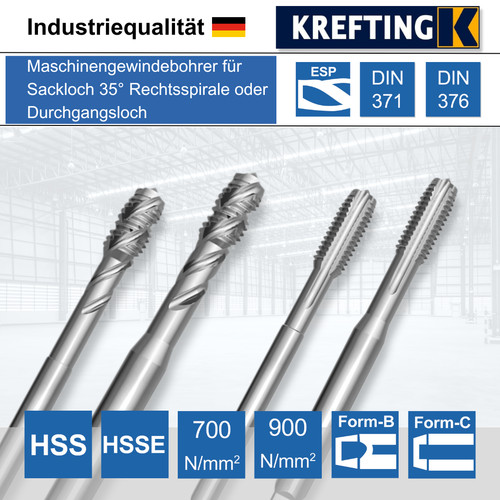 Maschinengewindebohrer hss - maschinengewindebohrer,