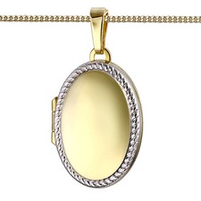 Medaillon oval Foto Amulett