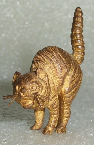 Kleine bronze katze - kleine, bronze-katze