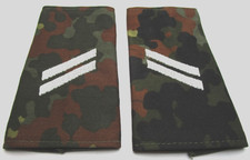 Rangabzeichen Heer Obergefreiter weiß/flecktarn Schulter Klappen Schlaufen