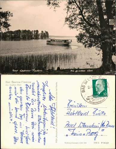 Ansichtskarte pieskow bad - ansichtskarte, pieskow-bad