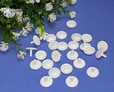 ✅ BONZO 12x Wäscheknöpfe Doppelknöpfe ca. 19 mm Kunststoff Weiß Bettdecke Kissen