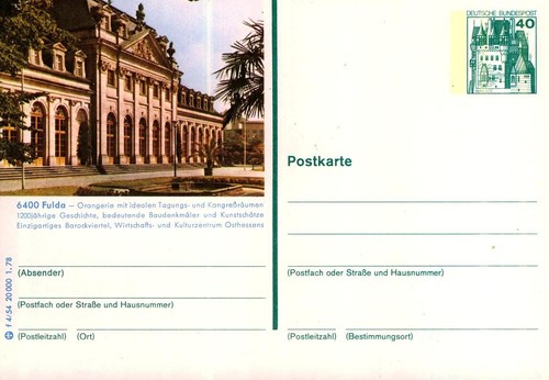 Bildpostkarte fulda - **,