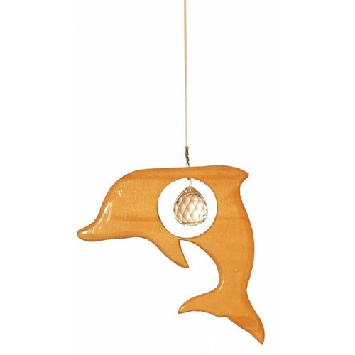 Kristallobjekt delphin holz - delphin, 12
