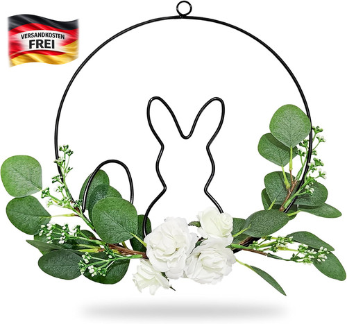 Osterkranz 30cm metallring mit - 30cm,