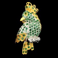 Smaragd Chromdiopsid Papagei