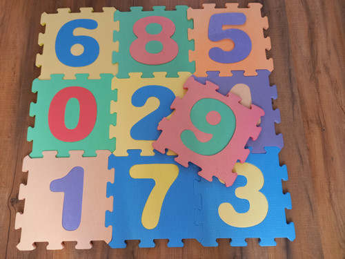 Moosgummi puzzlematten mit - moosgummi,