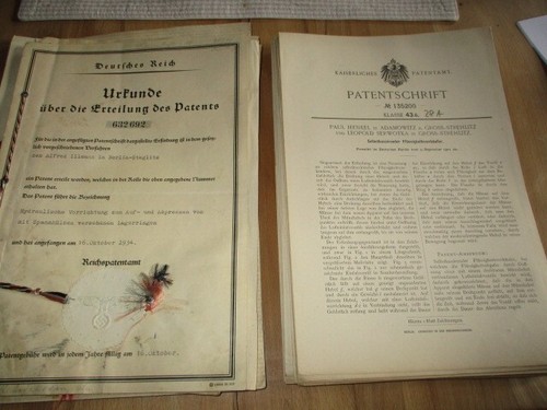 Patenturkunden und - 27,