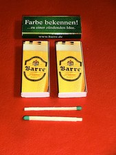 3 X Streichholzschachtel BARRE