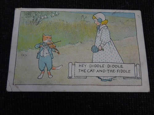 Comic katze hey - hey, diddle
