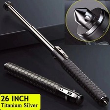 26 Zoll Automatischer Selbstverteidigungsstock Wanderstock einziehbarer Tragbar