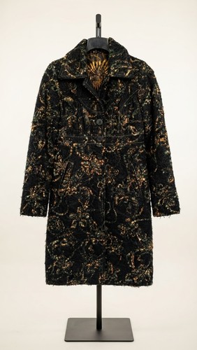 Desigual langer mantel schwarz - desigual,
