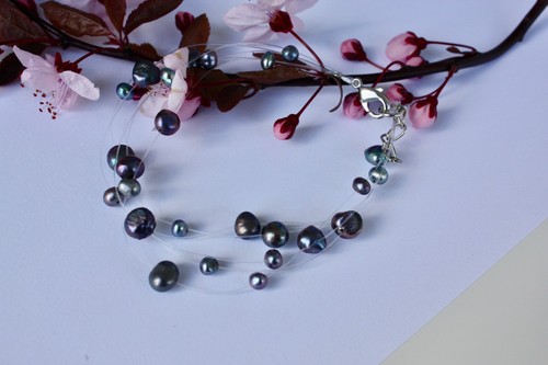 Süßwasser perlen schmuck - ss,