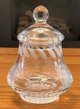 VINTAGE GESCHLIFFENES GLAS