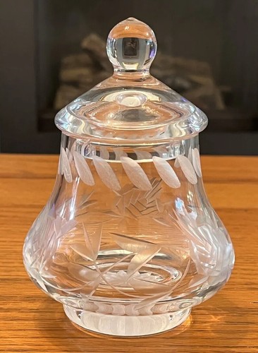 Vintage geschliffenes glas - geschliffenes,