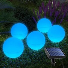 6X LED RGB Solar Gartenleuchte
