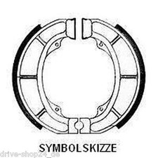 für CPI ATV Quad Crab 50 u. 100 JW50 / JW100 BREMSBACKEN vorne -  2 seiten SET