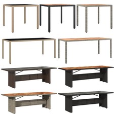 Gartentisch mit Holzplatte