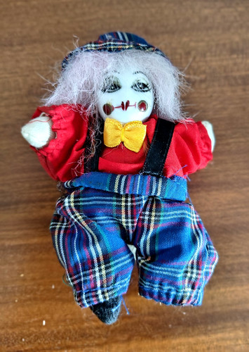Clown porzellanpuppe - clown,,