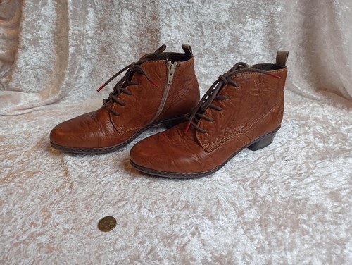 Rieker leder damen stiefelette - rieker,