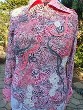 Showbluse Railshirt Western Turnier Horsemanship Showmanship rosa grau Gr. M TOP