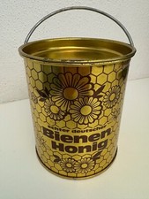 Alter Blech Kübel Bienenhonig Honig Dekoeimer Dachbodenfund 1000g