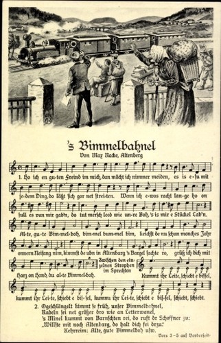 Lied bimmelbahnel max - ak, 's