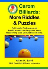 Sand - Carom Billiards  MORE Riddles  Puzzles  Full-Table Quagmires a - X555z
