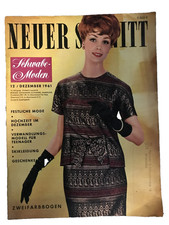 Der Neue Schnitt / Magazin Mode Dezember 1961  mit  Schnittmuster