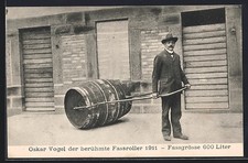 Oskar Vogel, Fassroller 1911, Expedition, Ansichtskarte 1911 